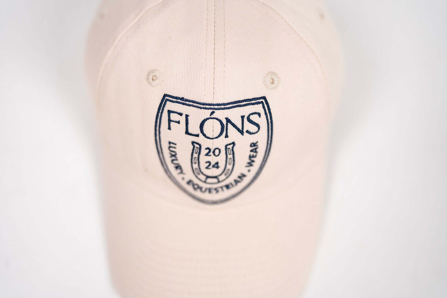Unisex Twill Cotton Cap-Beige & Navy