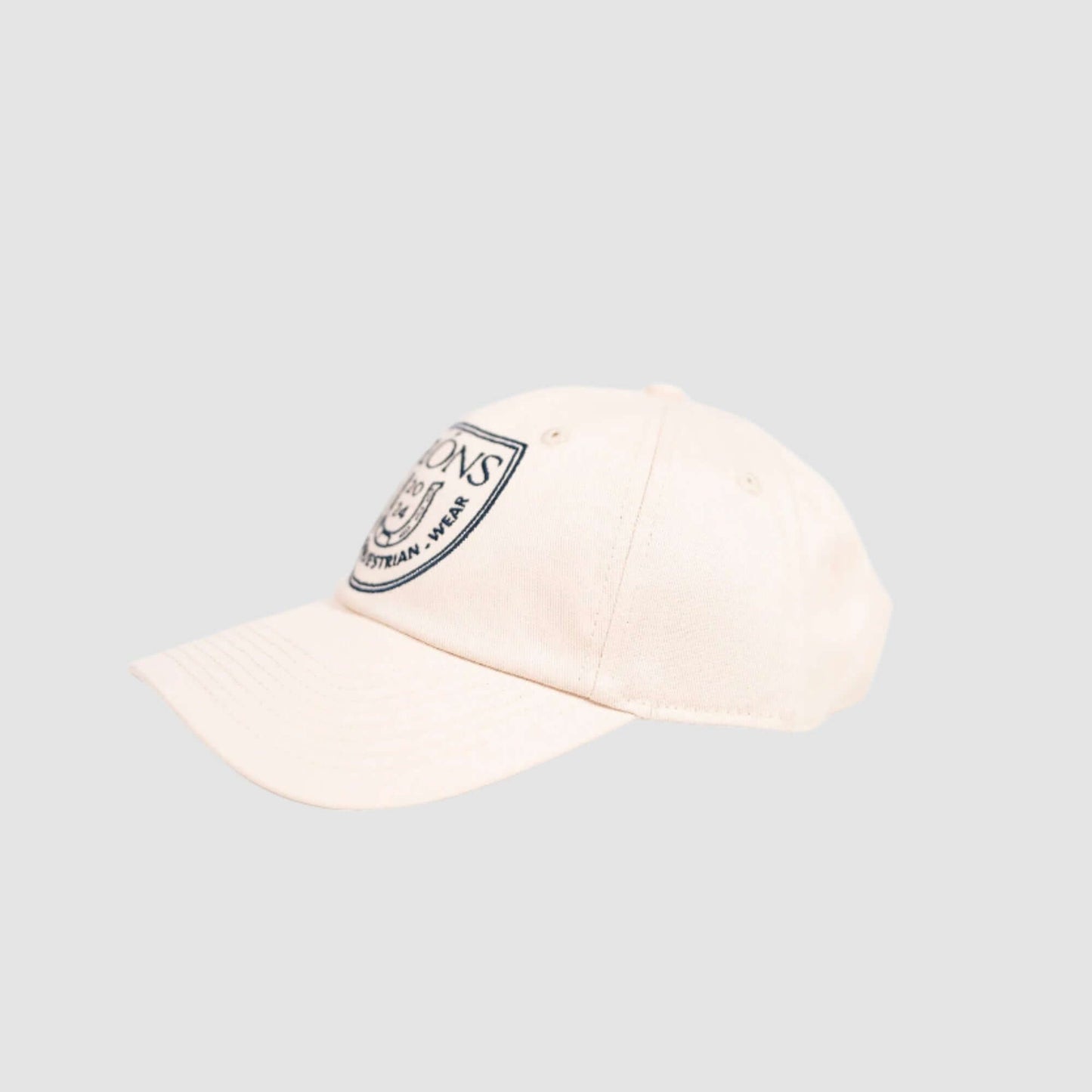 Unisex Twill Cotton Cap-Beige & Navy