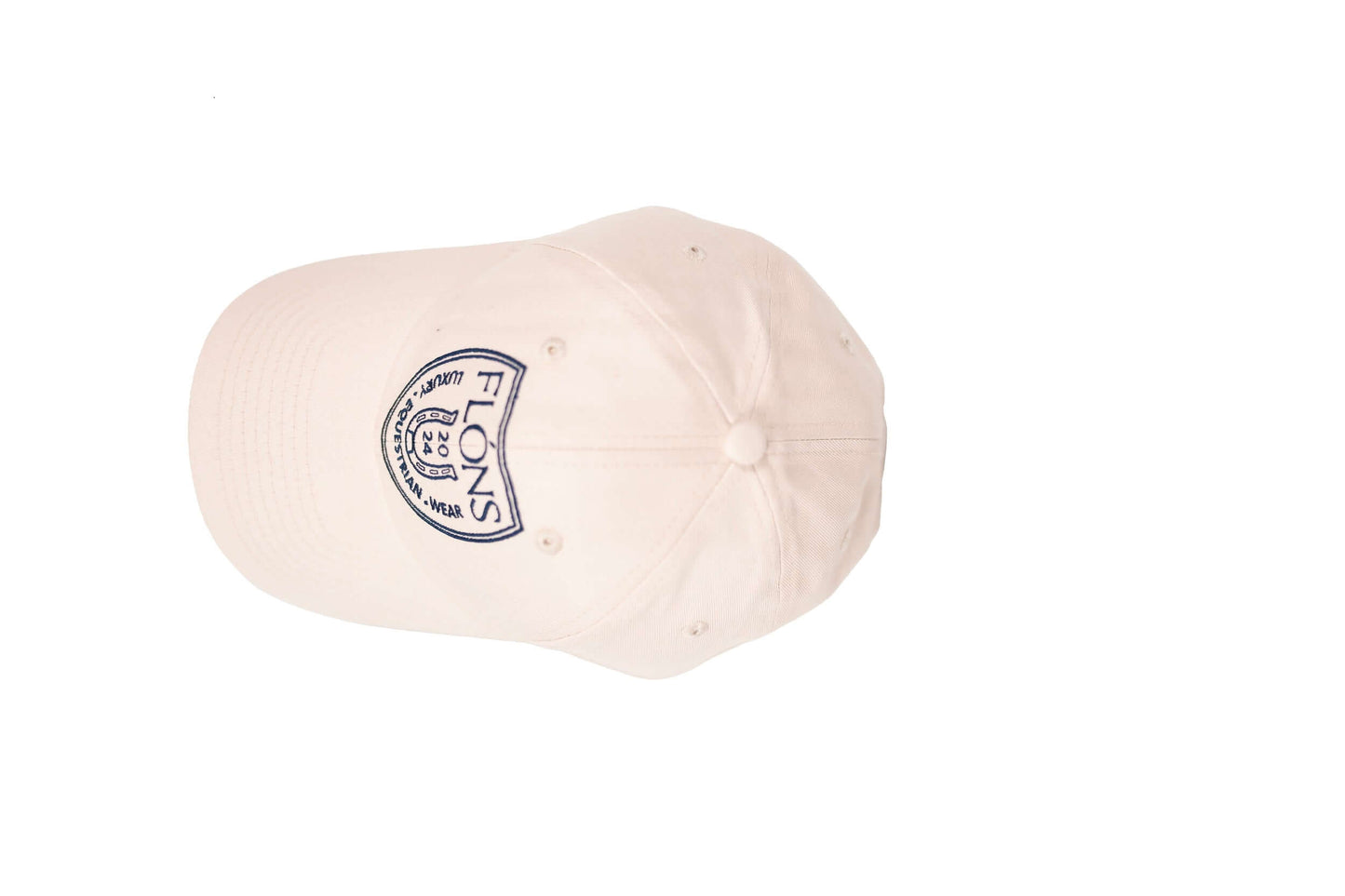 Unisex Twill Cotton Cap-Beige & Navy