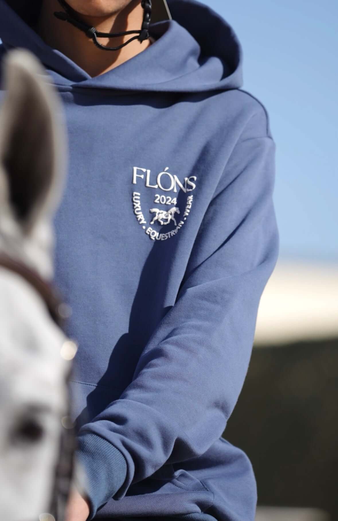 FLÓNS Hoodie Navy Blue