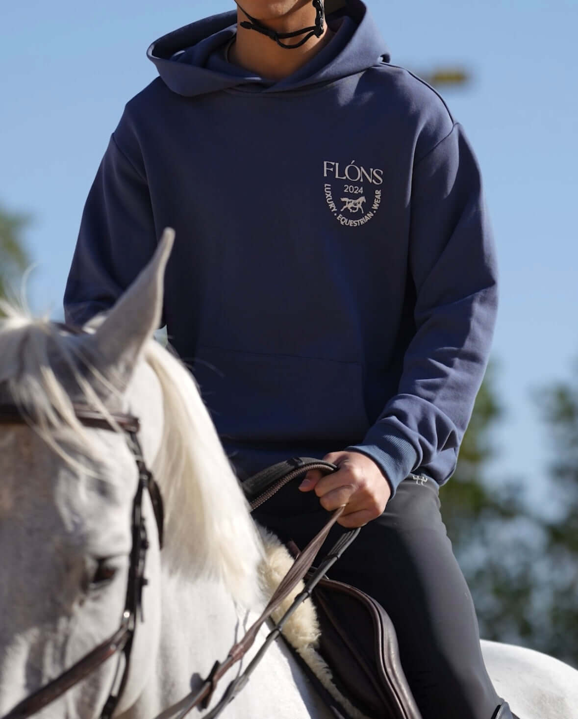 FLÓNS Hoodie Navy Blue