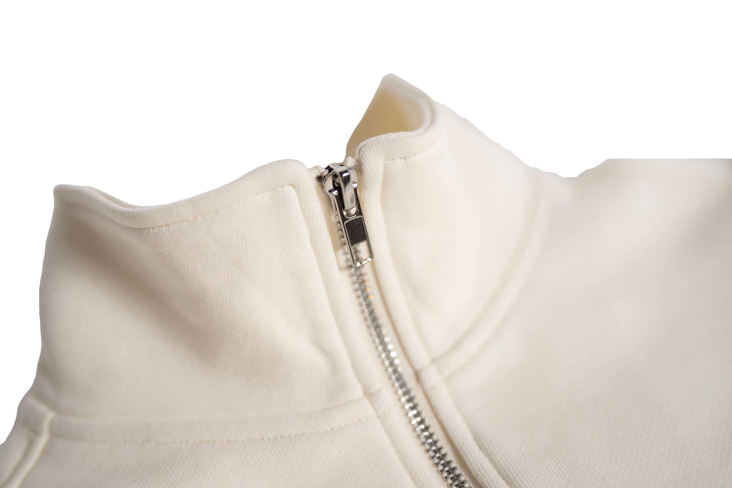 FLÓNS Quarter-Zip Sweater Creamy Beige