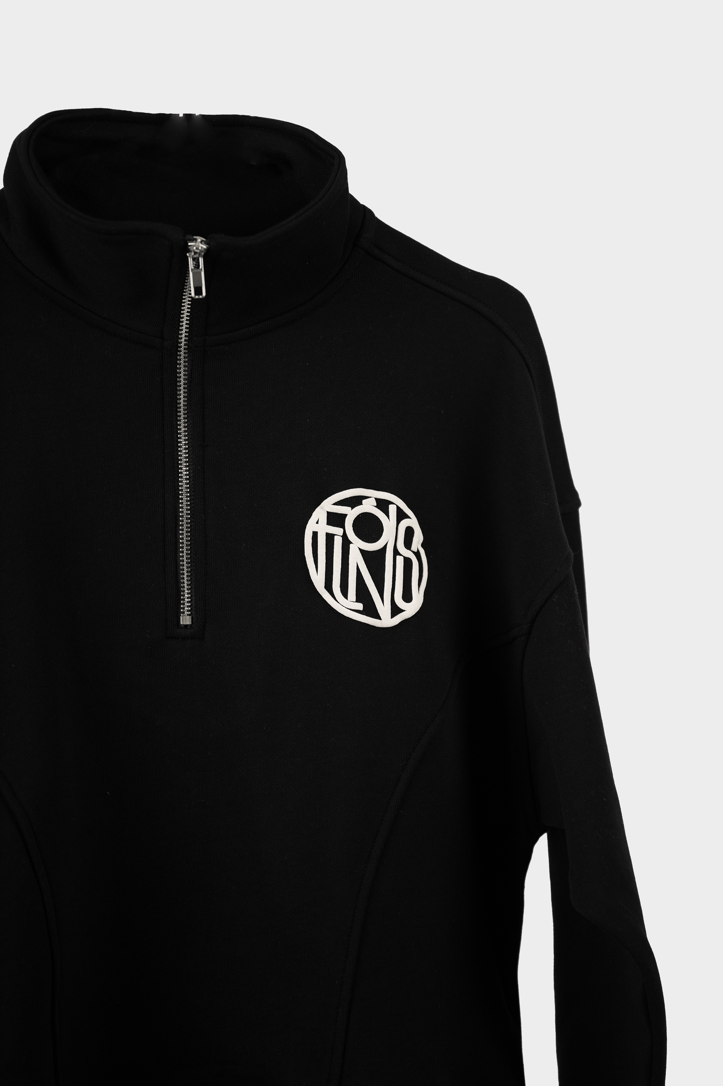 FLÓNS Quarter-Zip Sweater Black