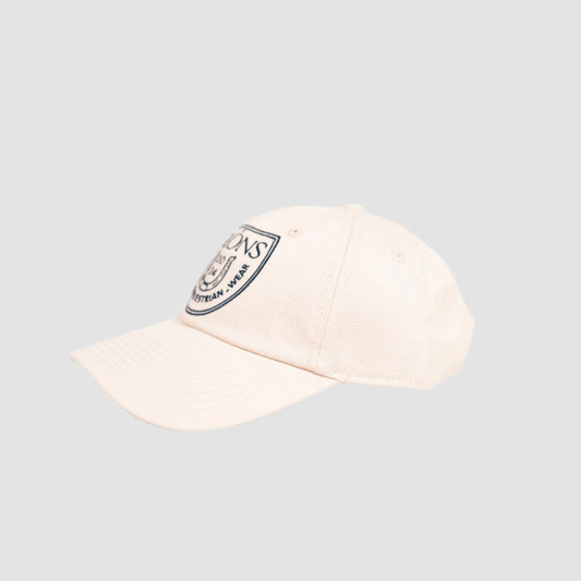 Unisex Twill Cotton Cap-Beige & Navy