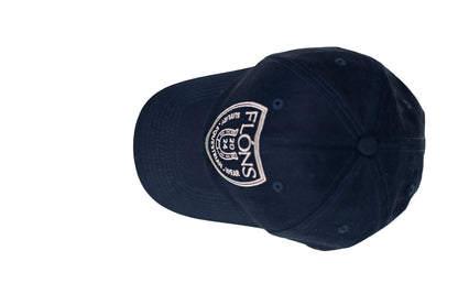 Unisex Twill Cotton Cap-Navy & Beige