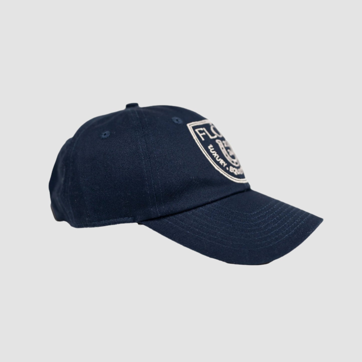 Unisex Twill Cotton Cap-Navy & Beige